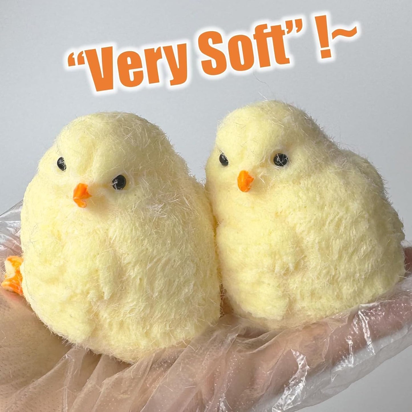 4Pcs Taba Squishy Chicken, Handmade Chick Squishy Toys, Super Soft Toys to Ease Stress